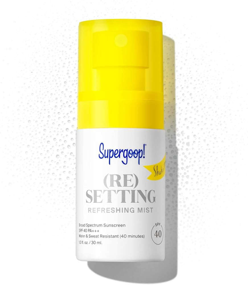 Supergoop! (Re)setting Refreshing Mist, 1 fl oz - SPF 40 PA+++ Facial Mist - Sets Makeup, Refresh... | Amazon (US)