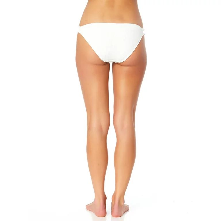 No Boundaries Junior’s Solid Ruffle Detail Bikini Bottom | Walmart (US)