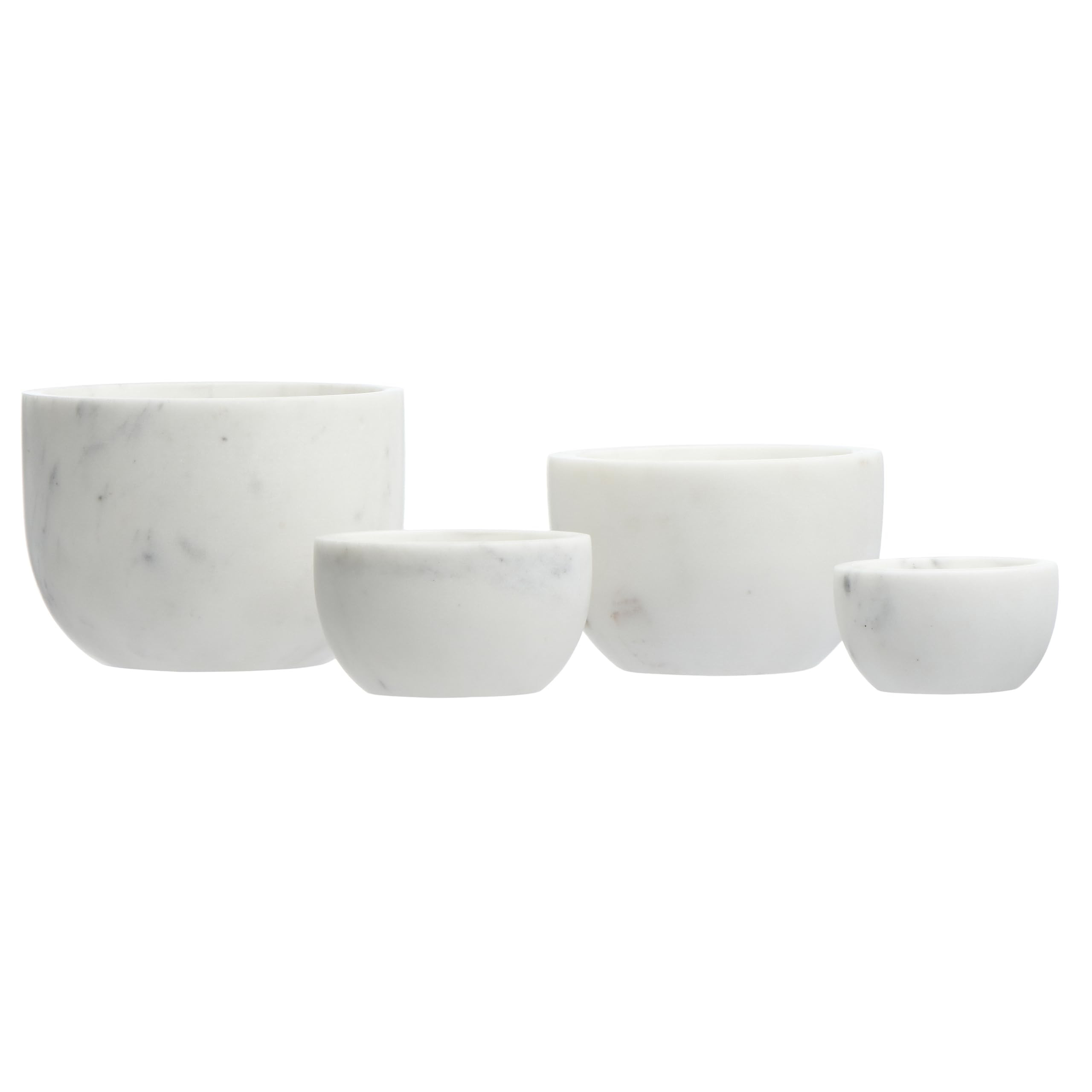 Creative Co-Op White Marble (Set of 4) Bowl | Amazon (US)