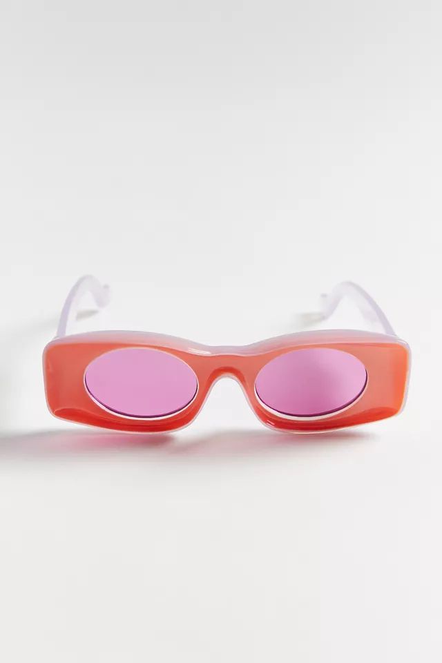 Kira Chunky Rectangle Sunglasses | Urban Outfitters (US and RoW)