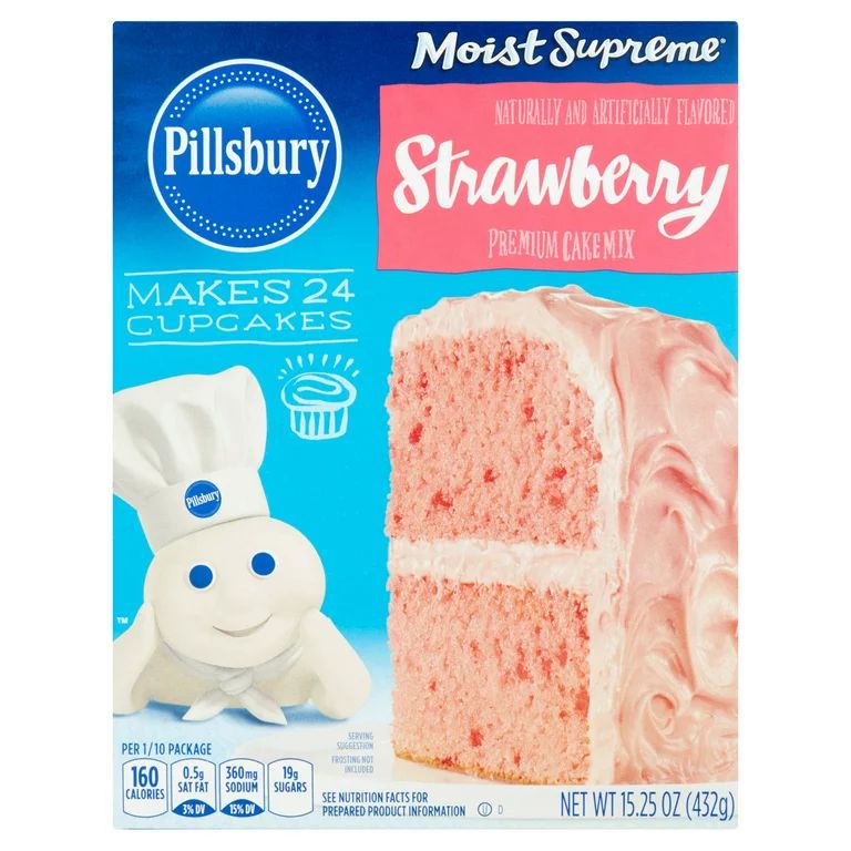PILLSBURY 15.25 OUNCE STRAWBERRY CAKE - Walmart.com | Walmart (US)