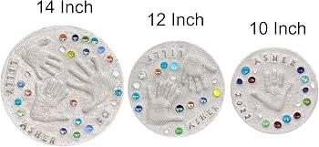 Large DIY Handprint Stepping Stone Kit, Mother's Day Gift, Footprint Stepping Stone (10 Inch + St... | Amazon (US)