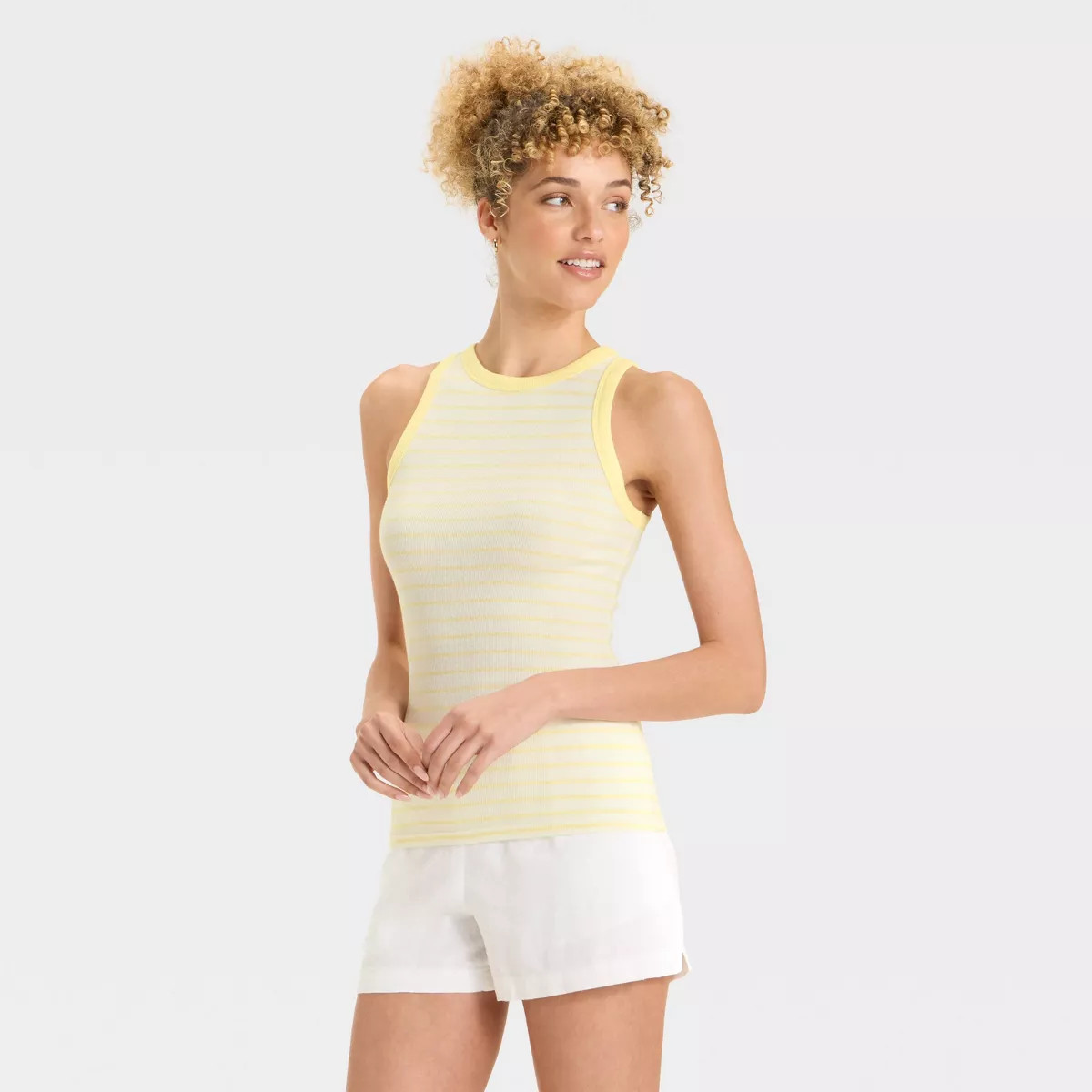 Women's Slim Fit Ribbed Tank Top - A New Day™ | Target