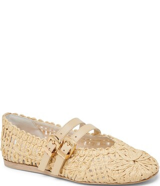 Dolce Vita Baylee Sunflower Raffia Mary Jane Ballet Flats | Dillard's | Dillard's