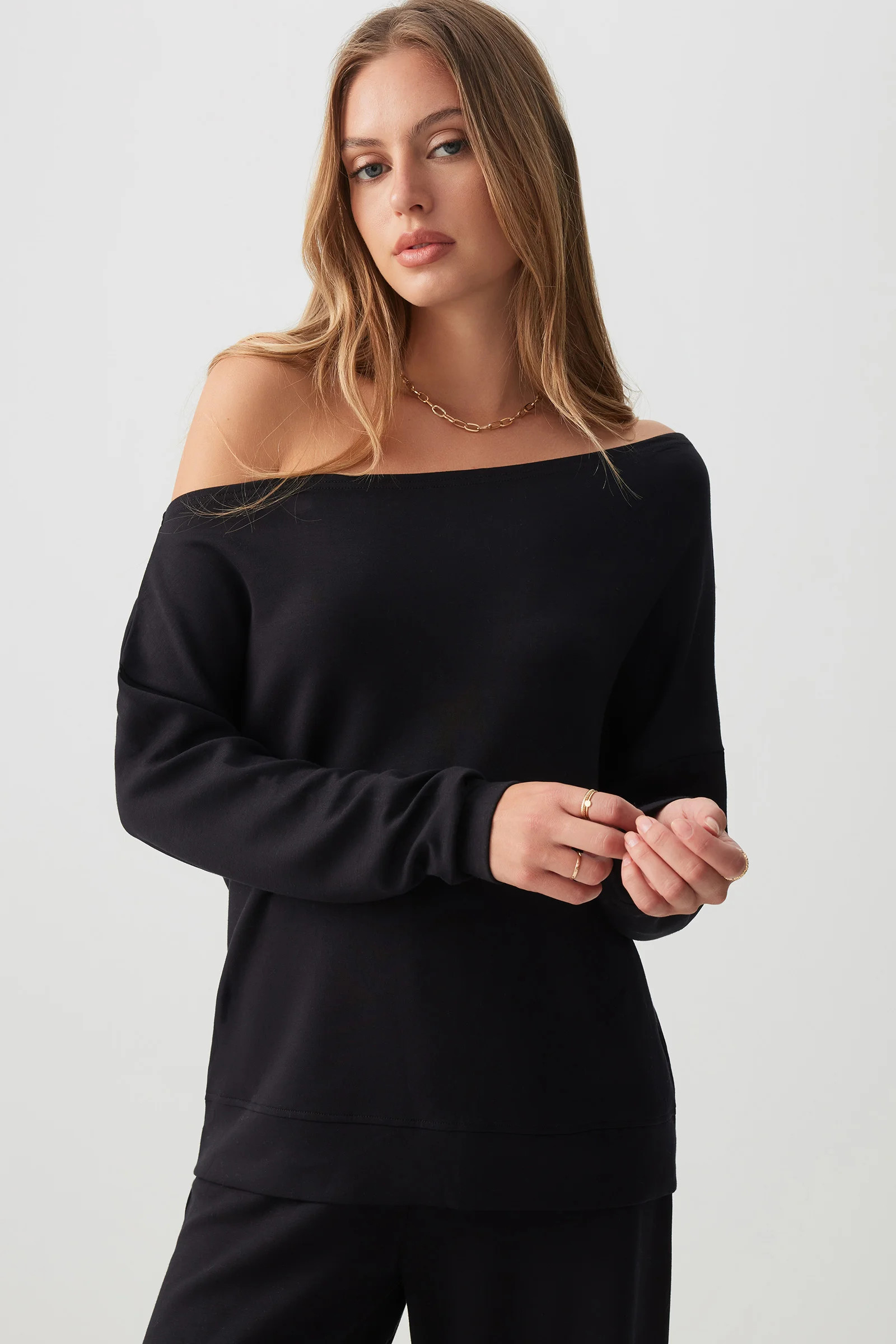 Scuba Fabric Asymmetrical Sweatshirt | Ardene