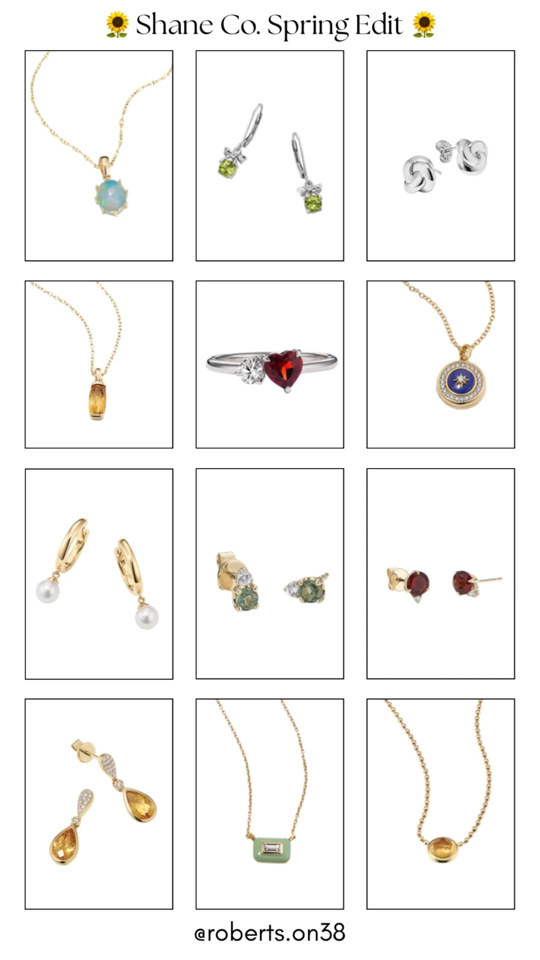Spring jewelry refresh = the prettiest way to step into the season 🌼✨

I rounded up my favorite pieces from this Shane Co. spring edit—think dainty gold necklaces, gemstone earrings, timeless studs, and everyday rings you’ll reach for on repeat. These are perfect for Mother’s Day gifts, meaningful keepsakes, or just treating yourself to something special 💛

If you’re shopping for April birthdays, you can’t go wrong with diamond jewelry (April’s birthstone 💎) or fresh, colorful gemstone pieces that feel so on-theme for spring. From opals and citrine to classic gold and diamond staples, there’s something here for every style and occasion.

Whether you’re building your everyday jewelry stack or looking for a thoughtful gift for mom, grandma, or a new mom, these pieces feel timeless, elevated, and gift-worthy without overthinking it.

#mothersdaygifts #aprilbirthstone #diamondjewelry #finejewelry #springstyle

#LTKootd #LTKSeasonal #LTKMidsize