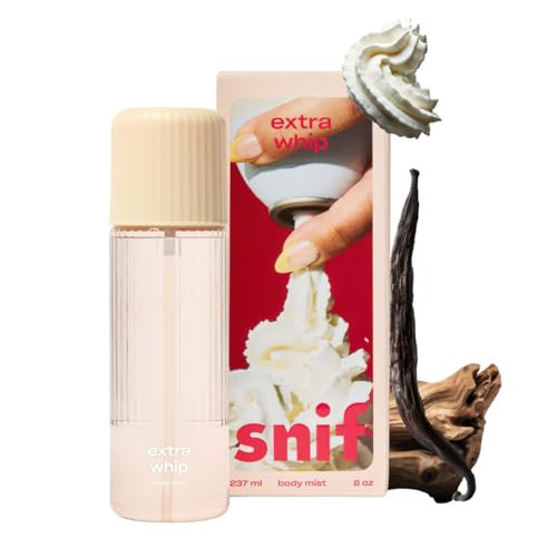 Snif Extra Whip Body Mist 8oz, Gourmand Vanilla Musk Fragrance Mist for Body & Hair, Icing Sugar, Whipped Cream & Sandalwood, Clean, Vegan, Cruelty Free | Amazon (US)