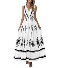 PRETTYGARDEN Womens Floral Maxi Dress 2026 Sleeveless Vneck Belt Ruffle Long Dresses Boho Summer ... | Amazon (US)