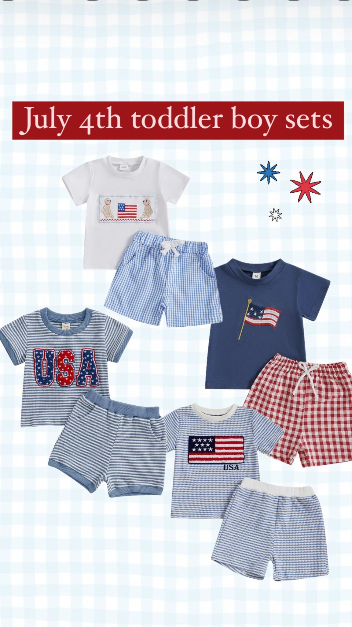 July 4th toddler boy sets!

#LTKKids #LTKSeasonal #LTKBaby
