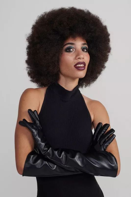 Faux Leather Long Length Gloves | Nasty Gal (US)