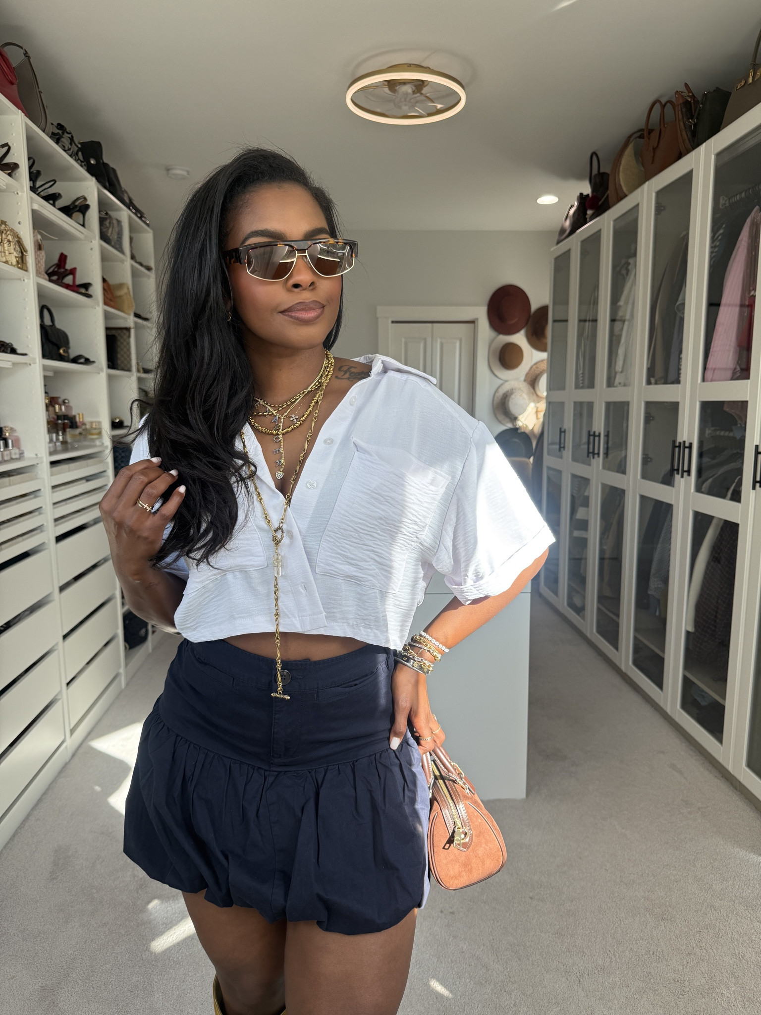 jewelry: www.shoplivinfearless.com
sunglasses: Giani Martin 

 