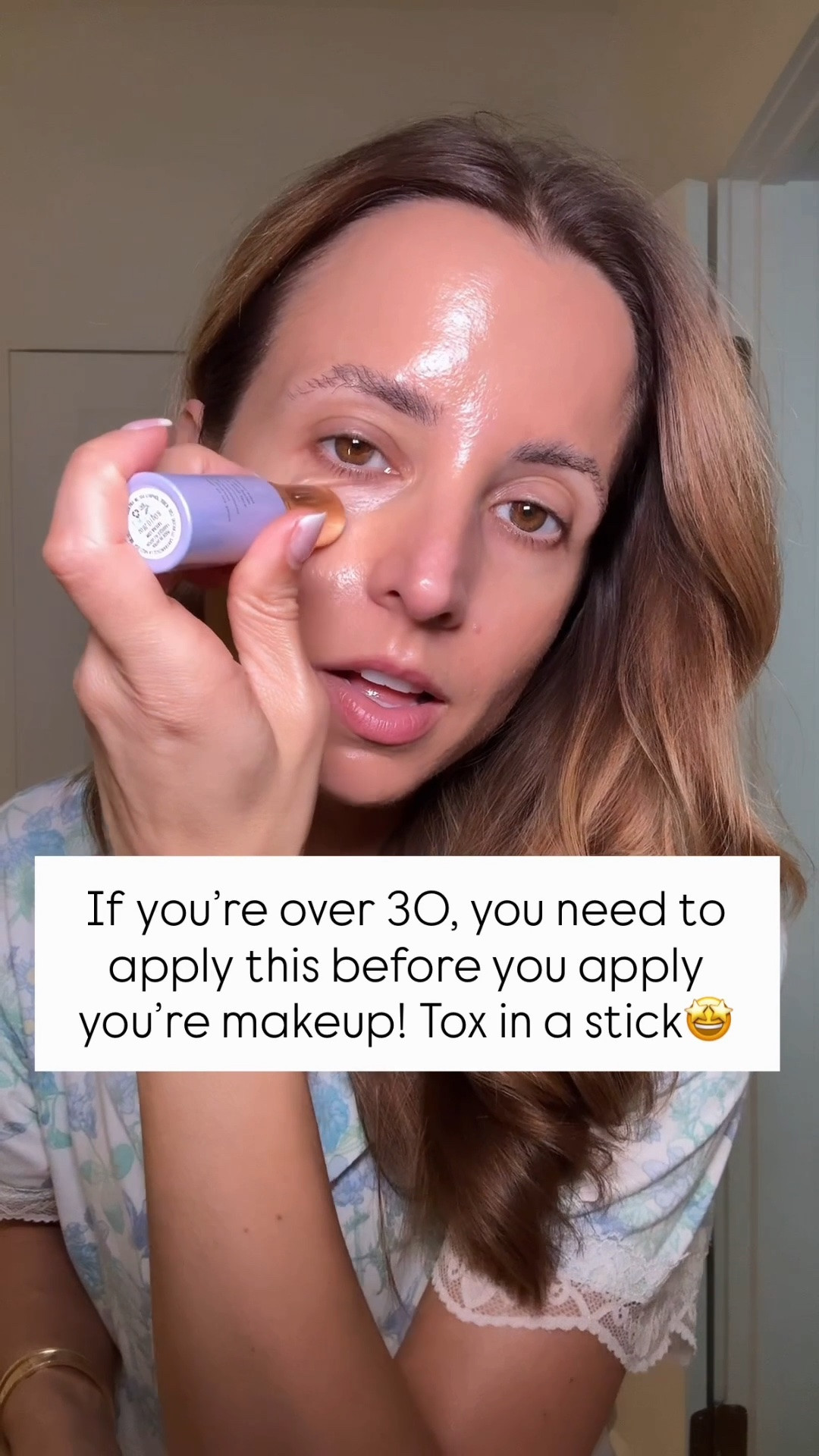 I’m almost 39-years-old and trying to age gracefully! Here’s what I’m doing. I love this tox-in-a-stick! It provides a cushion between your skin and your makeup. It will prevent your makeup from creasing. Keep your skin very hydrated. I use this every single day and apply right before my makeup!

#LTKmorningroutine #LTKselfcare #LTKBeauty