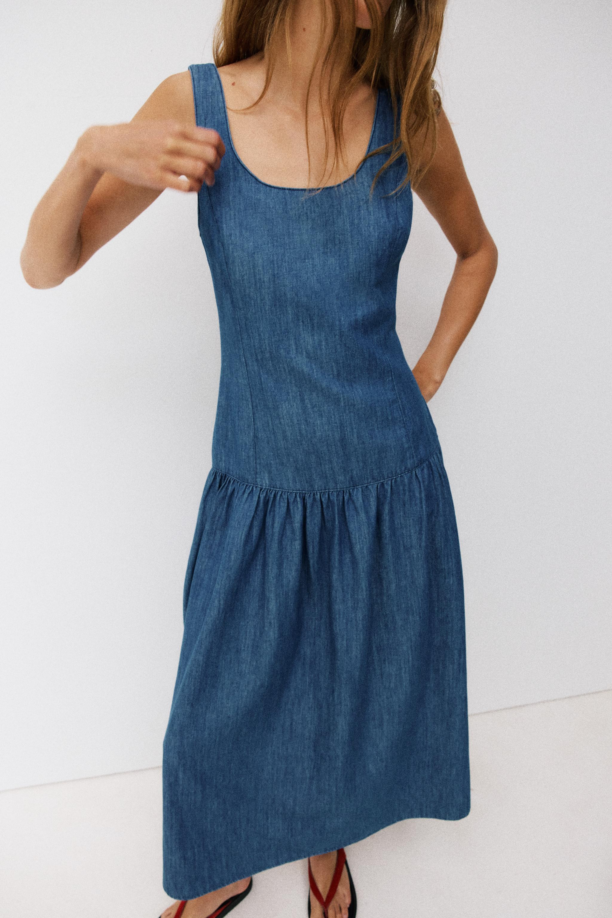 MIDI CAPE SKIRT DRESS | Zara US
