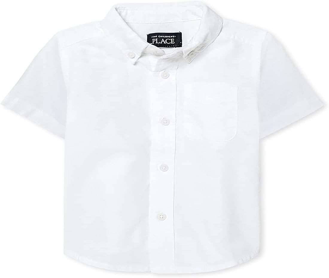 The Children's Place Boys' Baby and Toddler Uniform Oxford Button Down Shirt | Amazon (US)