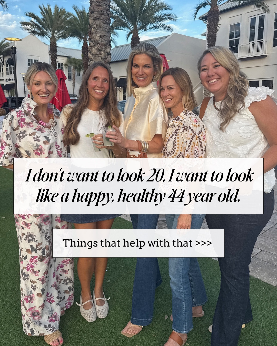 I don’t want to look 29. I want to look like a happy, healthy 44 year old. Things that help with that 👇 

#LTKOver40 #LTKselfcare #LTKBeauty