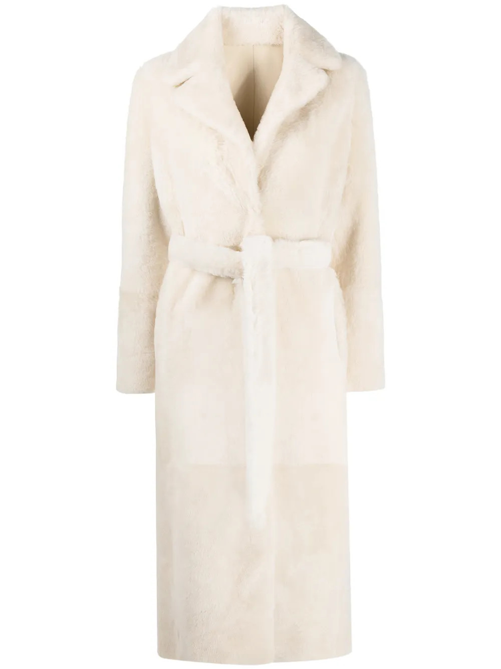 Yves Salomon full-length Shearling Coat - Farfetch | Farfetch Global