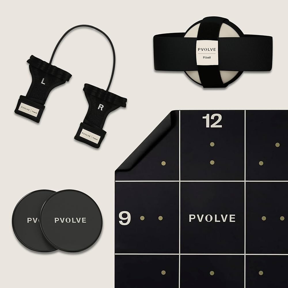 Pvolve Total Precision Bundle, P.Band, Resistance Band, Precision Mat, P.Ball, Slant Board & Glid... | Amazon (US)