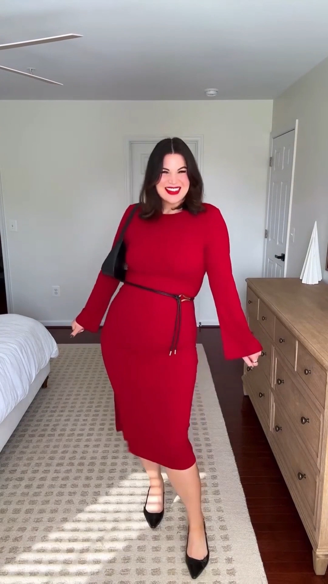 Midsize holiday outfit for an office party! 

Sizes:
Dress / shapewear / bralette : size xl Heels : 9.5 




#LTKWorkwear #LTKootd #LTKHoliday