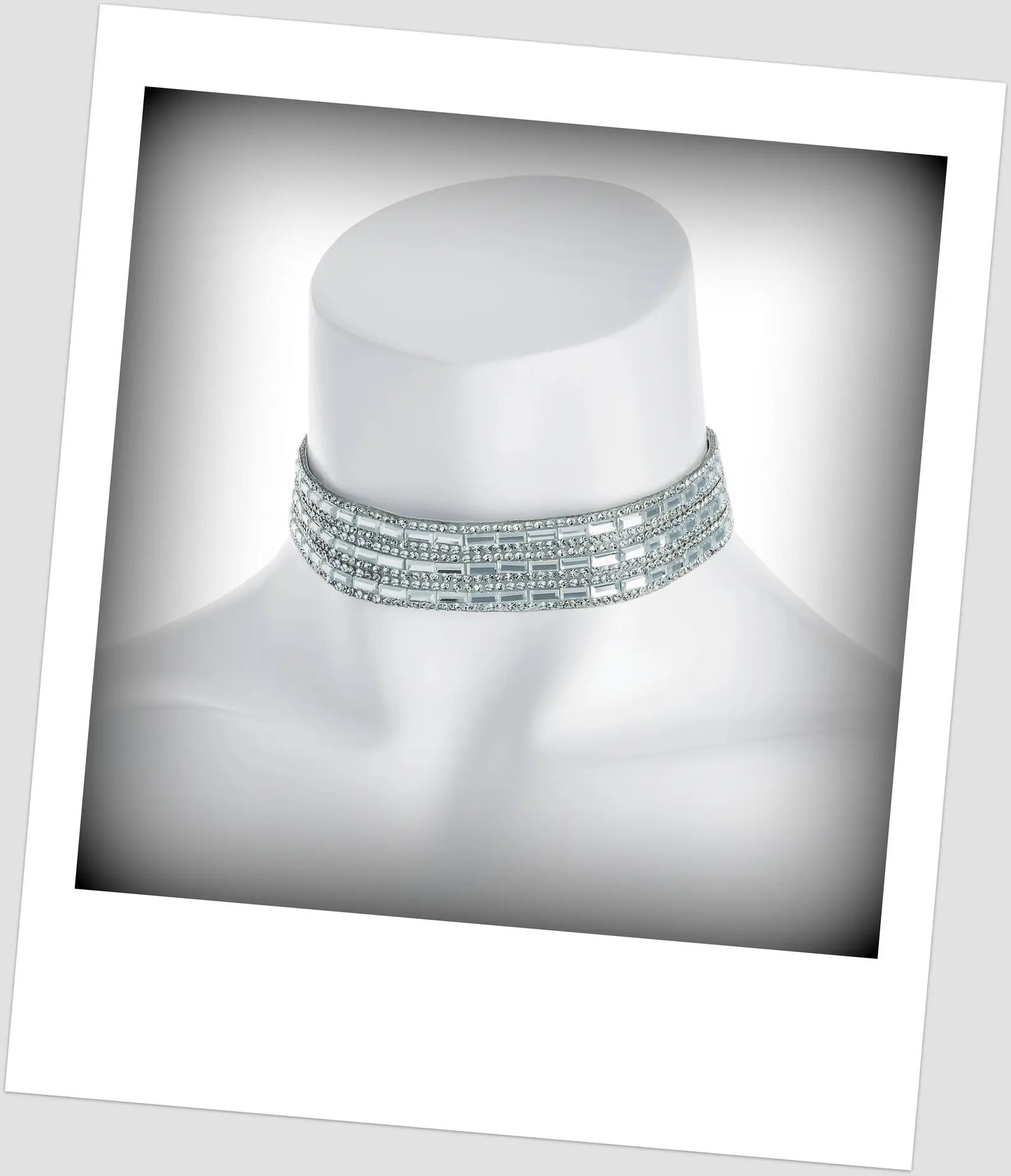 Silver Diamante Choker Clear Diamante Choker Jewel Diamond Choker Diamante Necklace UK Shop - Ets... | Etsy (US)