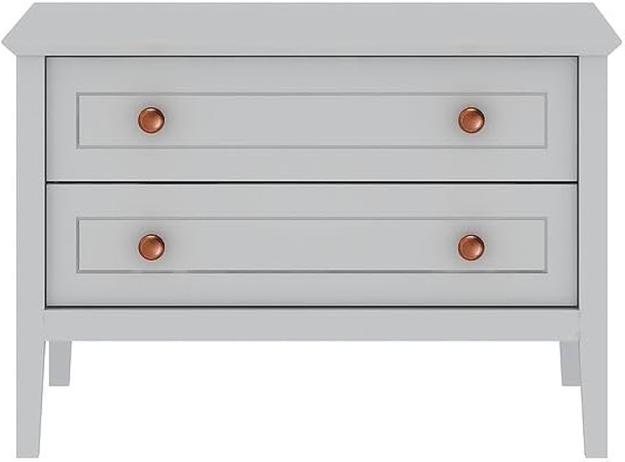 Crown Engineered Wood Bachelor Dresser in White | Amazon (US)