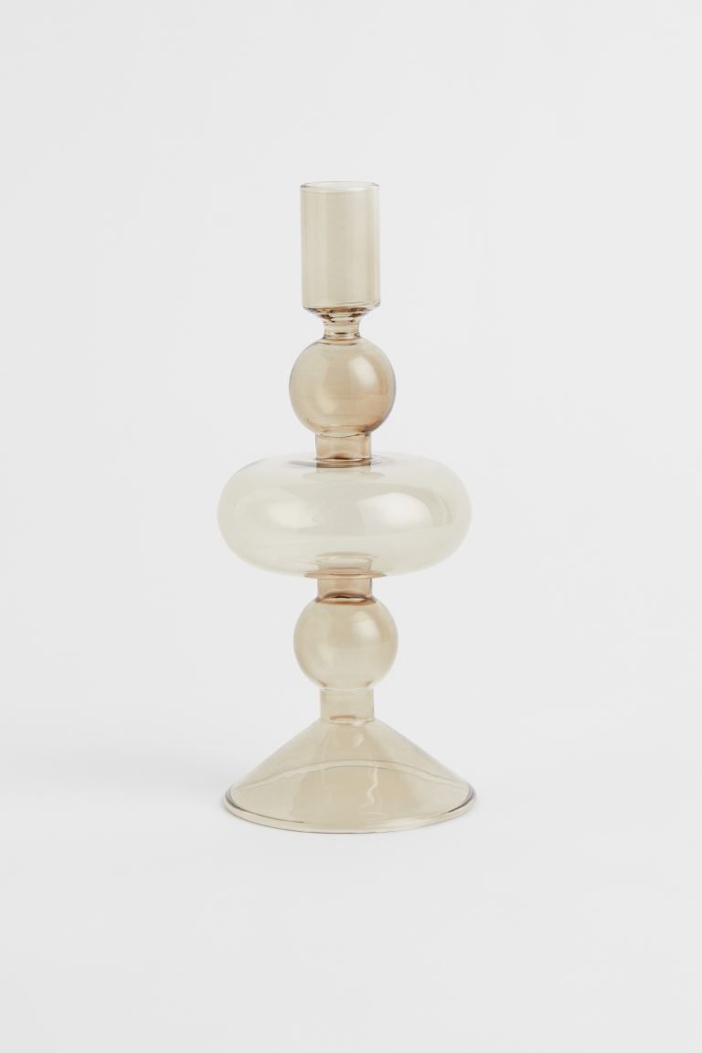 Tall Glass Candlestick | H&M (US + CA)