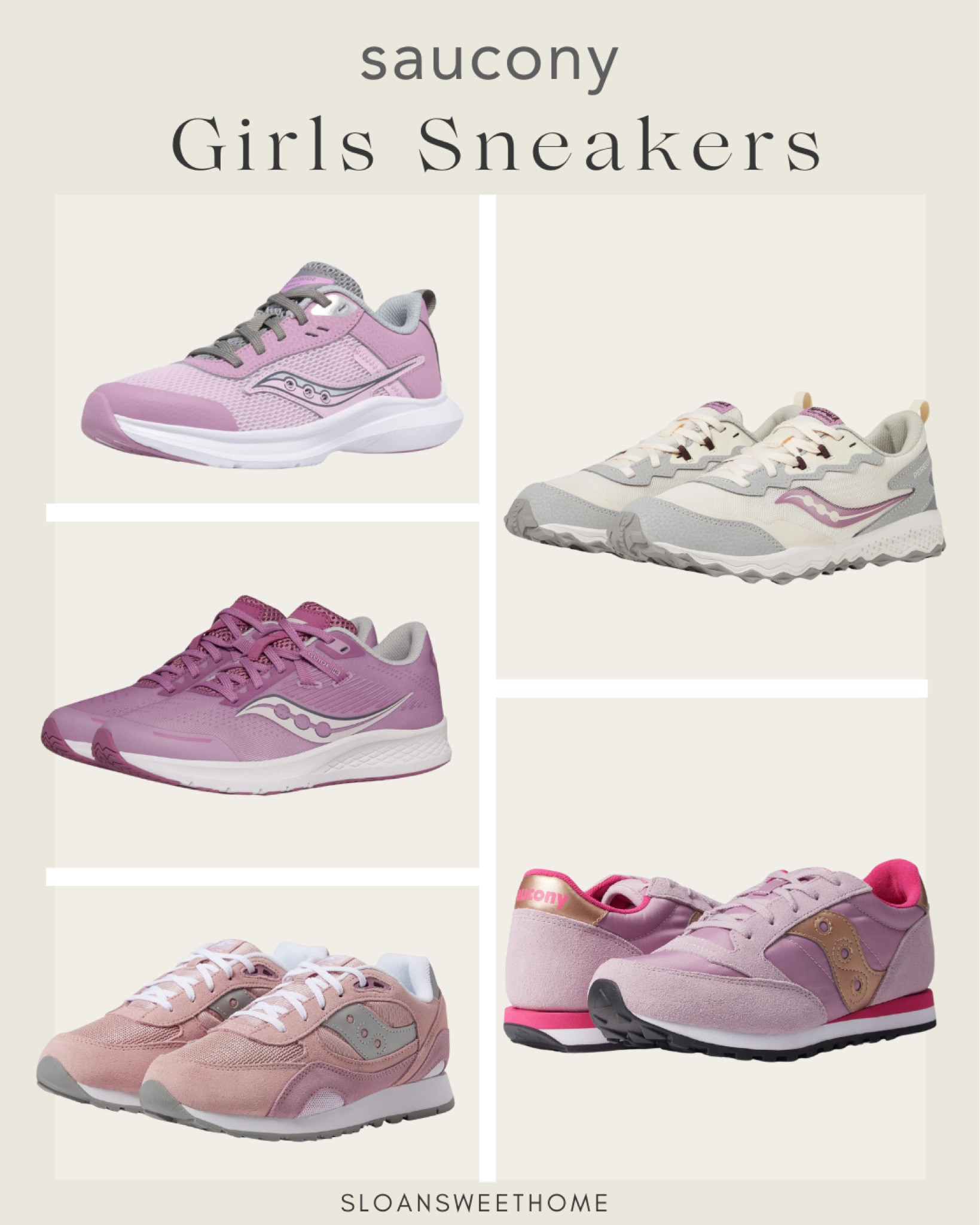 Adorable and affordable Saucony girls sneakers.  I love how these sneakers are both stylish and supportive and flexible for active girls.

Girls pink sneakers 
Girls purple sneakers 
Girls athletic sneakers 
Affordable kids sneakers

#LTKKids #LTKShoeCrush #LTKActive