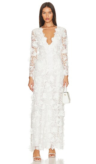 Sylvester Gown in True White | Revolve Clothing (Global)