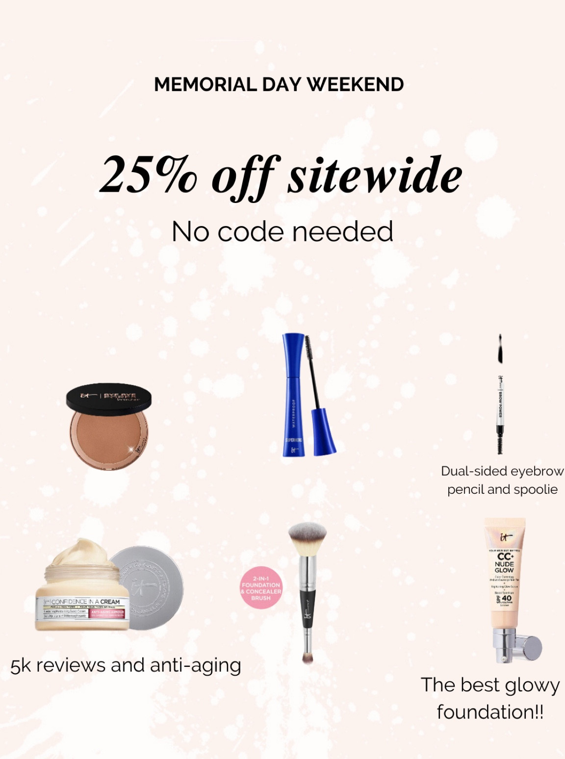 Makeup sale it cosmetics deal

#LTKFind #LTKsalealert #LTKbeauty