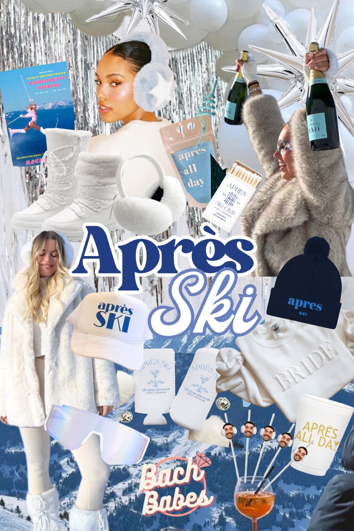 Aprés Ski Bachelorette Party!❄️🥂 #BacheloretteParty #Aspen #ApresSki #SnowInLove #IcyWifey