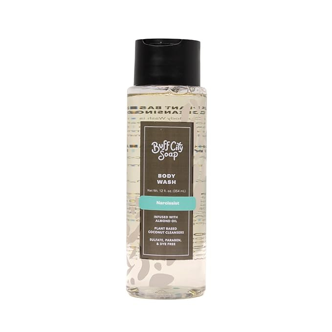 Buff City Soap Plant-Based Body Wash - Coconut Cleansers & Almond Oil Infused. Gentle & Rich Non-... | Amazon (US)
