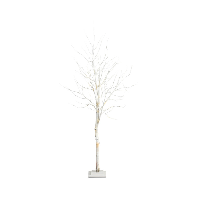 Nearly Natural 6' Pre Lit Artificial White Birch Tree with 90 White Led Lights | Bloomingdale's (US)