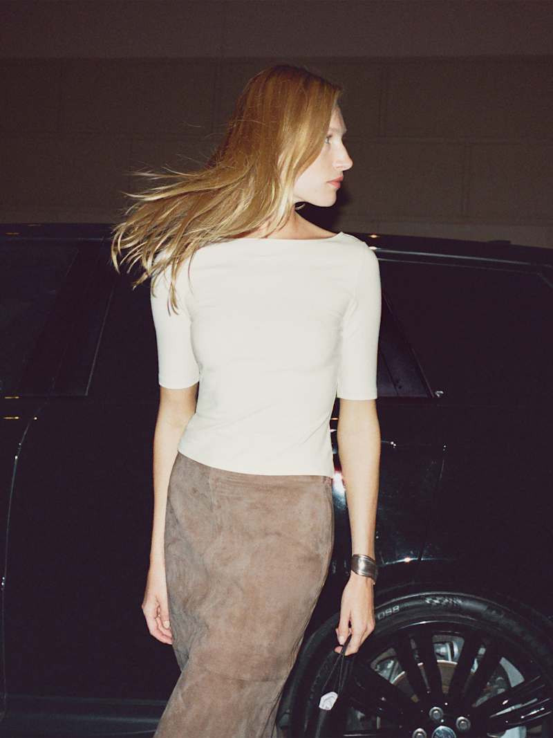 Reformation Santino Knit Top Ivory XS | Reformation (Global)