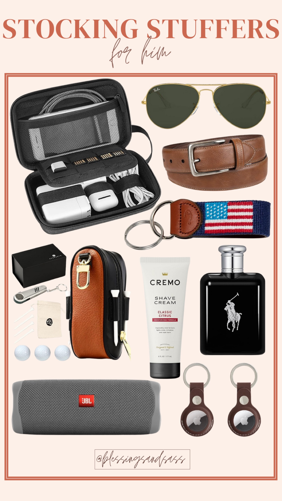 Stocking stuffers for him! 

Stocking stuffers, gifts, presents, holiday, Christmas, gift guide, holiday gifts, Christmas gifts, seasonal, seasonal finds, sunglasses, belt, keychain, cologne, golf, speaker



#LTKHoliday #LTKGiftGuide #LTKStyleTip