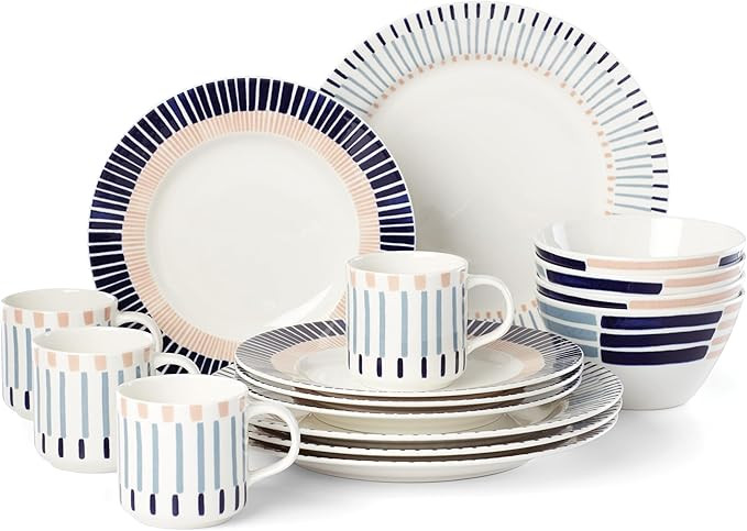 Kate Spade New York Brook Lane 16-Piece Set, 22.00 LB, Blue | Amazon (US)