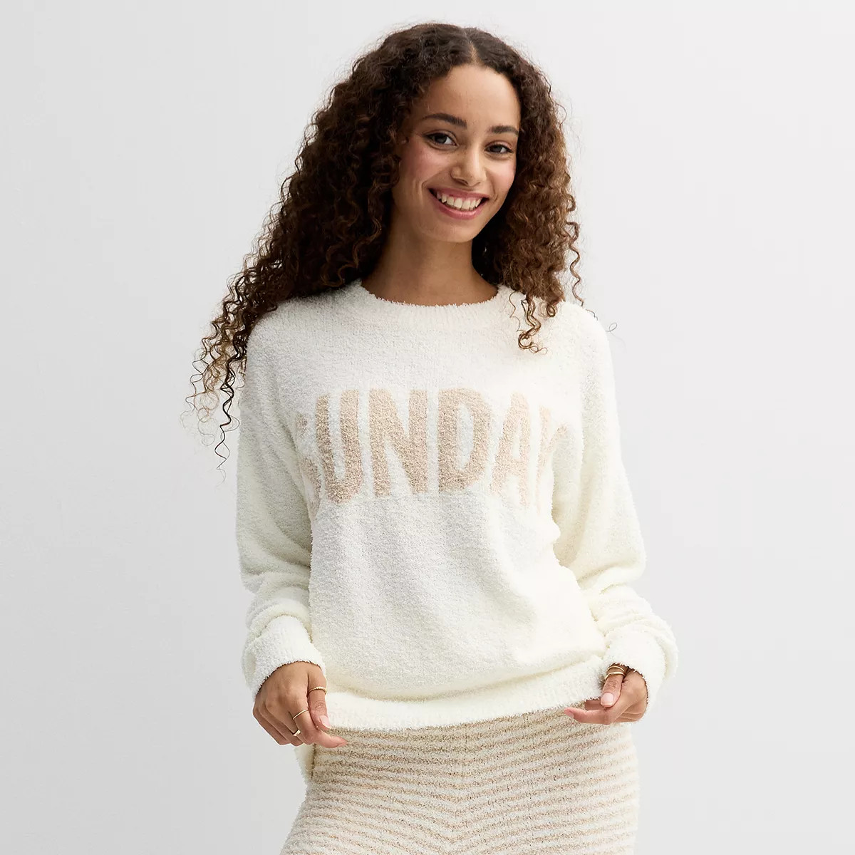 Juniors' Pink Republic Teddy Graphic Sweatshirt | Kohl's