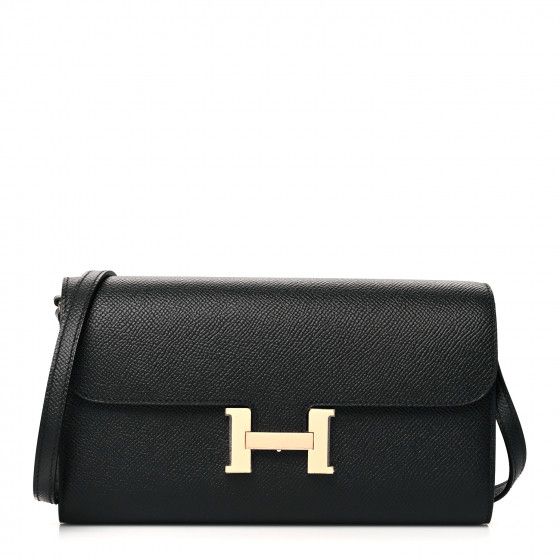 HERMES Epsom Constance Wallet To Go Black | FASHIONPHILE (US)