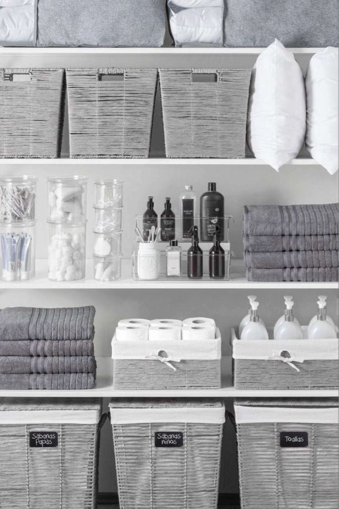 gray closet organization

#organization #closetorganizer #bins #basketorganization

#LTKhome