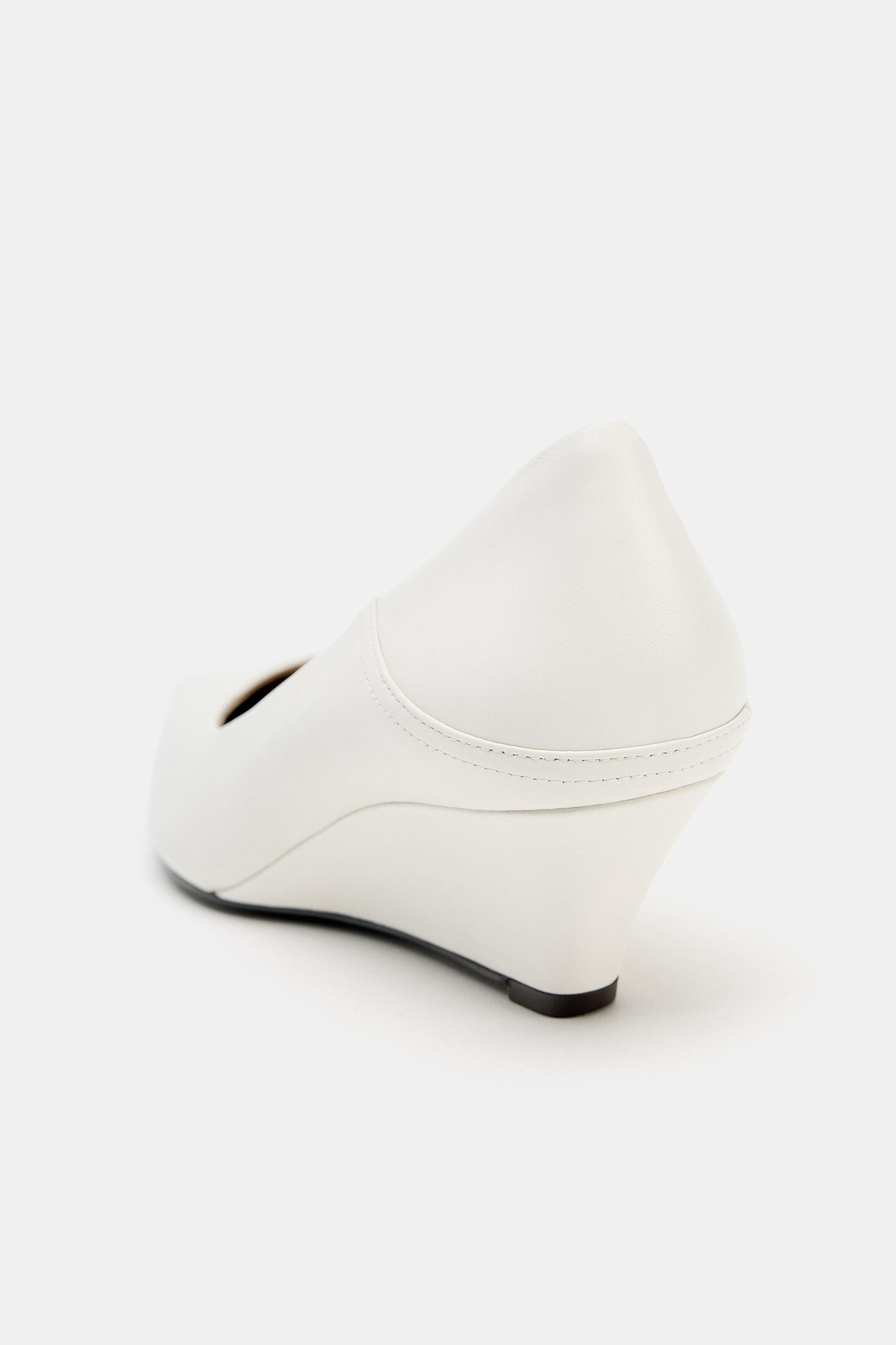 LIMITED EDITION LEATHER WEDGE SHOES | Zara US