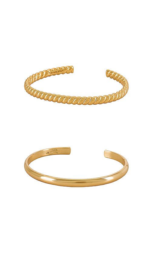 Arlo Cuff Set in Gold | Revolve Clothing (Global)