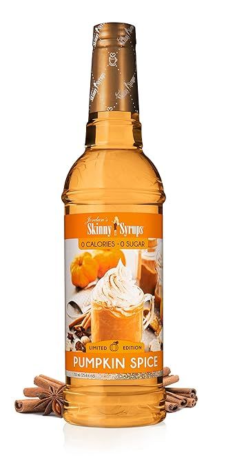 Jordan's Skinny Mixes Sugar Free Coffee Flavoring Syrup, Pumpkin Spice 25.4 Fl Oz | Amazon (US)