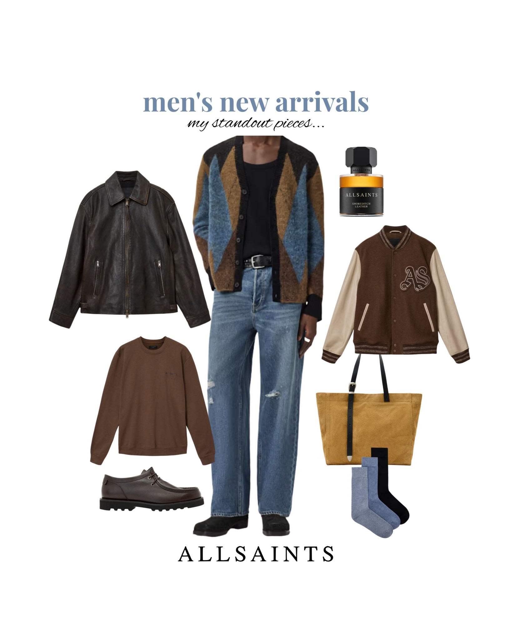 My top selects from Allsaints New in as of today 💙🤎🖤