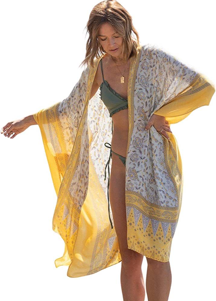 Moss Rose Women Summer Bikini Kimono Bathing Suit Cover Ups for Swimwear | Amazon (US)