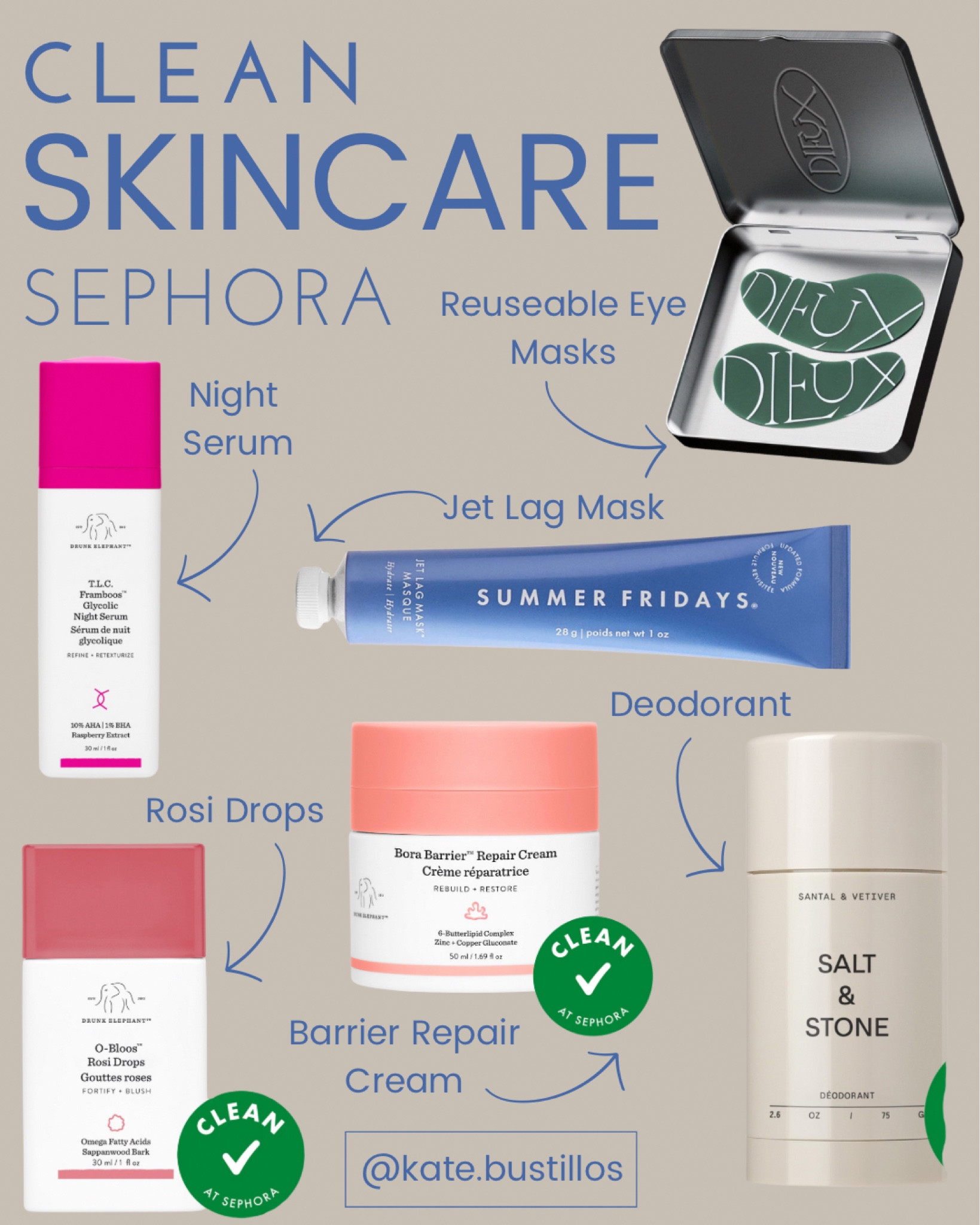 Sephora Sale! Clean Skincare options for everyday use!

# skincare #clean #sephora #sale 

#LTKbeauty #LTKxSephora #LTKsalealert