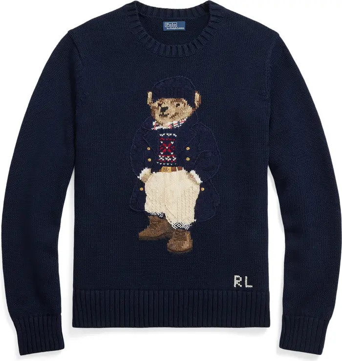 Polo Bear Cotton Crewneck Sweater | Nordstrom