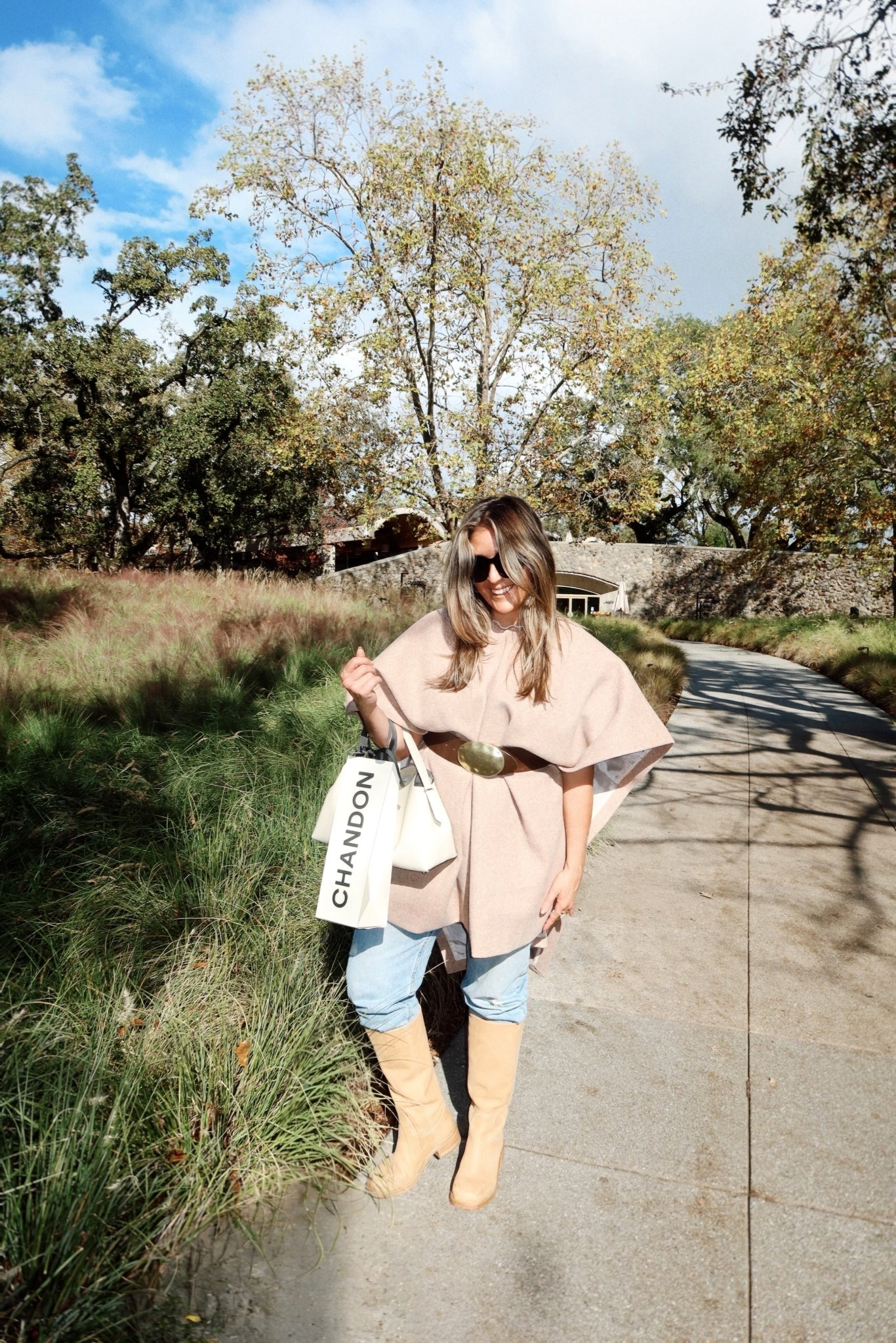 revolve cape
Steve Madden boots 
wine tasting outfit 

#LTKHoliday #LTKMidsize #LTKootd