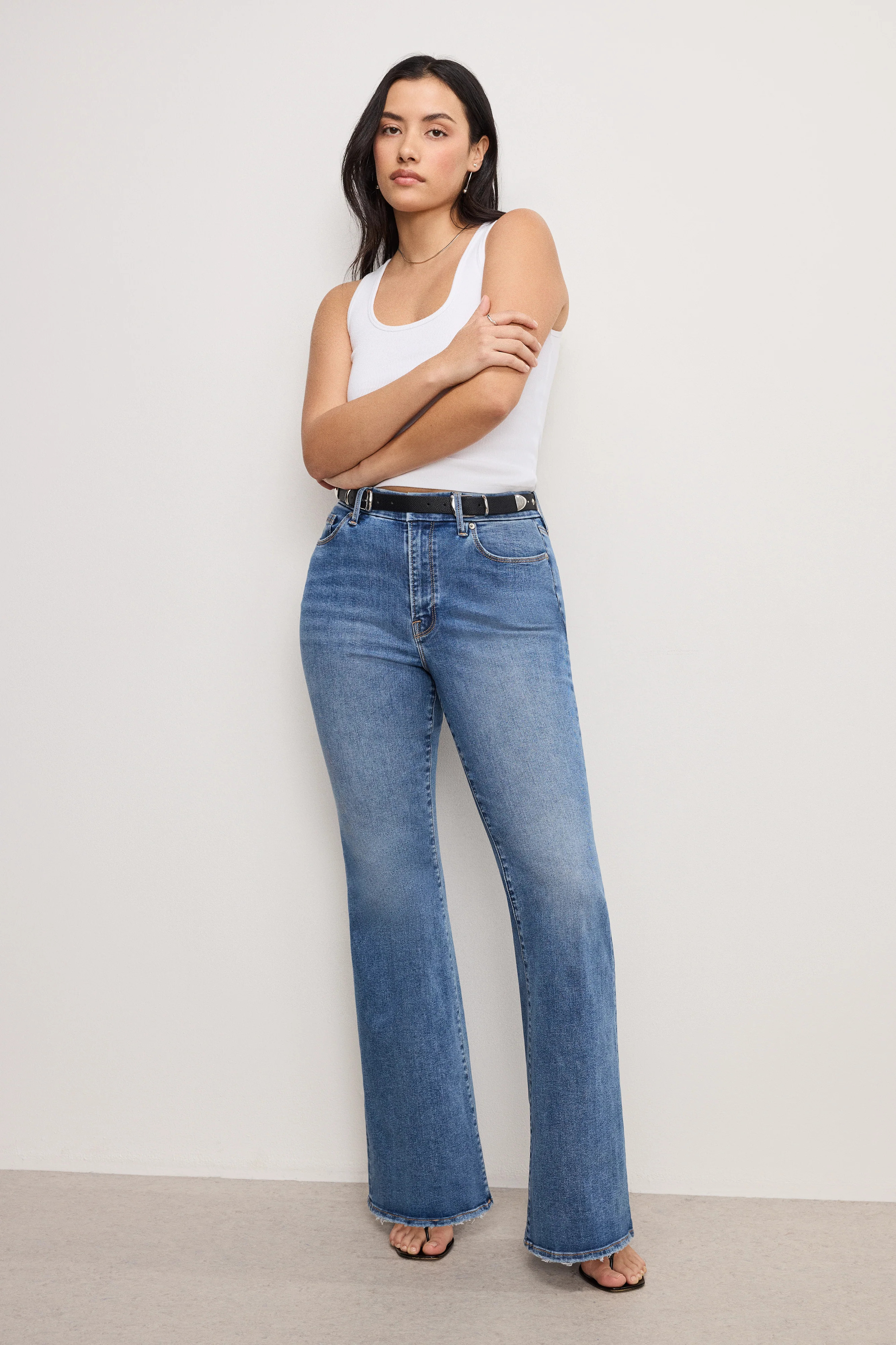 ALWAYS FITS GOOD LEGS FLARE JEANS | INDIGO316 - GOOD AMERICAN | Good American