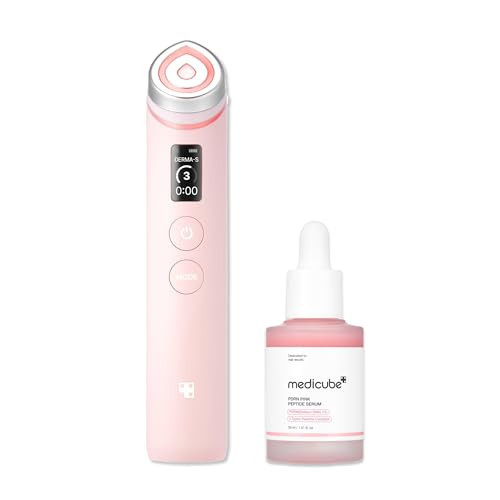 medicube Ultimate Pink Routine Duo: Booster Pro Pink 6-in-1 Real Glass Glow Beauty Massager and PDRN Peptide Serum | Korean Skincare Device, Gifts for Women, Facial Device, Korean Skincare | Amazon (US)