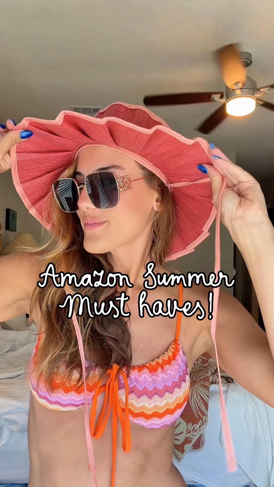 Sunglasses 
Hat
Swimsuitt

#LTKTravel #LTKSwim #LTKOver40