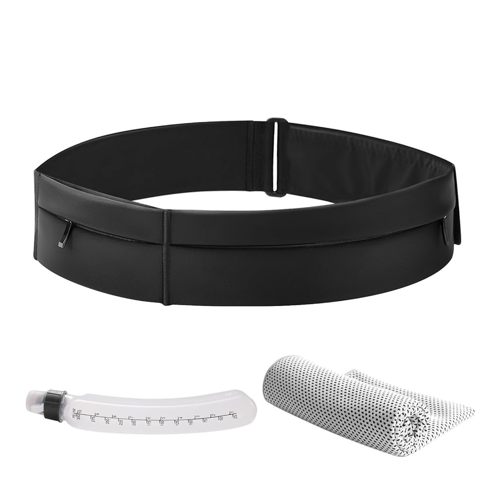 Running Belt for Women and Men, Water Proof Running Belts Fanny Pack with Water Bottle,Slim Hydra... | Amazon (US)