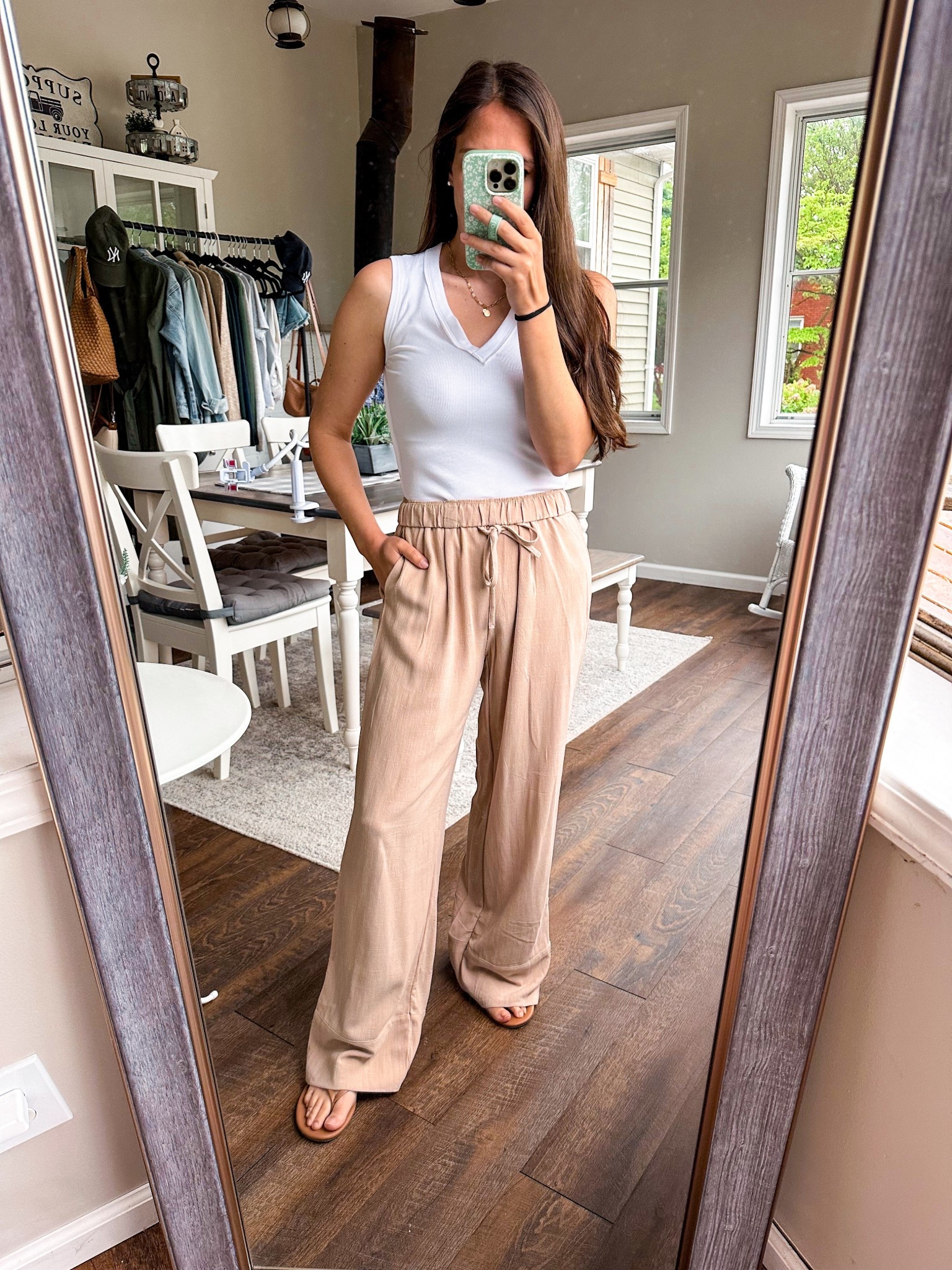 Free people vibes! Amazon look! Tank small 
Pants XS size down one 15% off today! 
Sandals tts 

#LTKStyleTip #LTKFindsUnder50 #LTKFindsUnder100